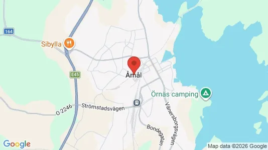 Butikslokaler att hyra i Åmål - Bild från Google Street View