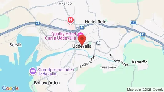 Butikslokaler att hyra i Uddevalla - Bild från Google Street View