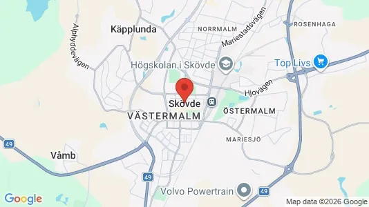 Butikslokaler att hyra i Skövde - Bild från Google Street View
