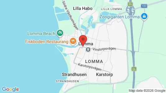 Kontorslokaler att hyra i Lomma - kort over placeringen