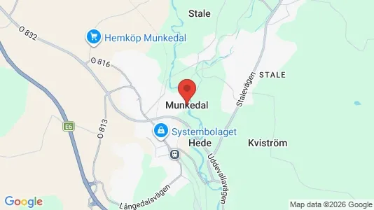 Butikslokaler att hyra i Munkedal - Bild från Google Street View