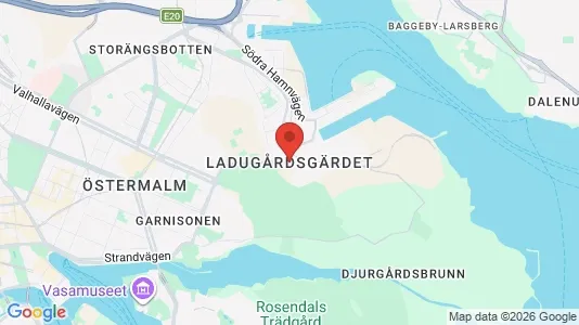 Butikslokaler att hyra i Gärdet/Djurgården - Bild från Google Street View