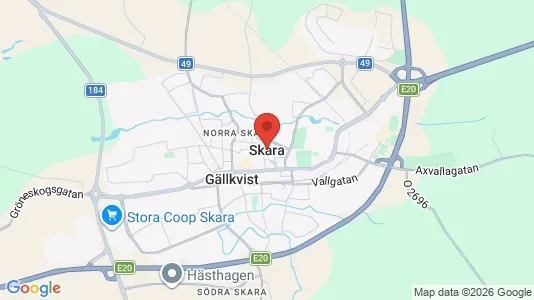 Butikslokaler att hyra i Skara - Bild från Google Street View