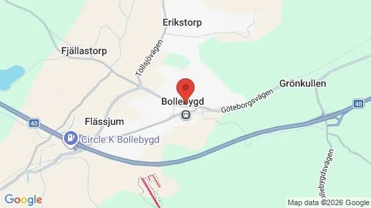 Butikslokaler att hyra i Bollebygd - Bild från Google Street View