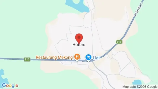 Butikslokaler att hyra i Hofors - kort over placeringen