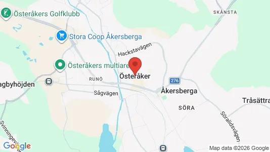 Butikslokaler att hyra i Österåker - Bild från Google Street View