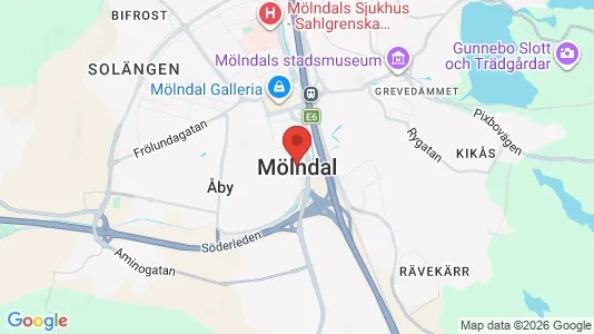 Butikslokaler att hyra i Mölndal - Bild från Google Street View