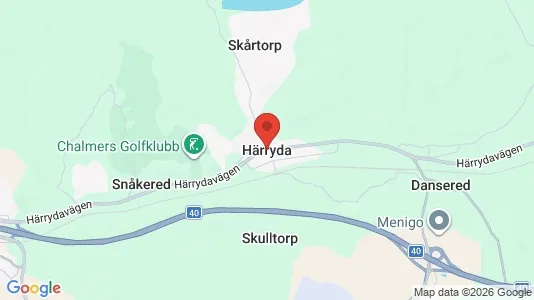 Butikslokaler att hyra i Härryda - Bild från Google Street View