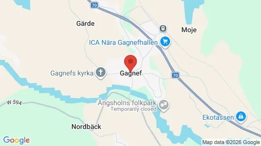 Butikslokaler till försäljning i Gagnef - kort over placeringen