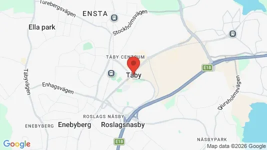 Butikslokaler till försäljning i Täby - kort over placeringen