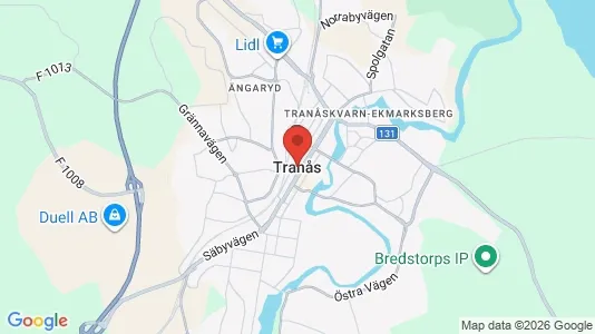 Butikslokaler att hyra i Tranås - Bild från Google Street View