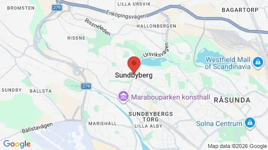 Restauranglokaler att hyra i Sundbyberg - kort over placeringen
