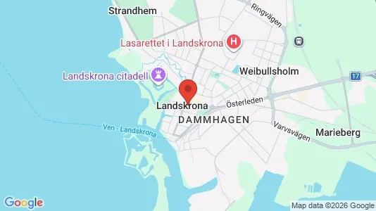 Butikslokaler att hyra i Landskrona - Bild från Google Street View