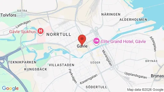 Butikslokaler att hyra i Gävle - Bild från Google Street View