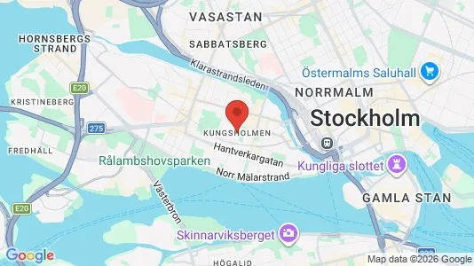 Butikslokaler att hyra i Kungsholmen - kort over placeringen