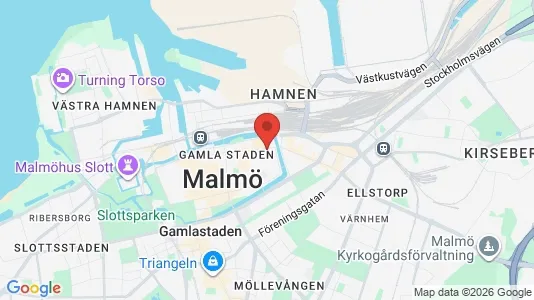 Butikslokaler till försäljning i Malmö Centrum - kort over placeringen