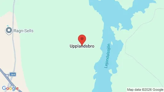 Lagerlokaler att hyra i Upplands-Bro - kort over placeringen