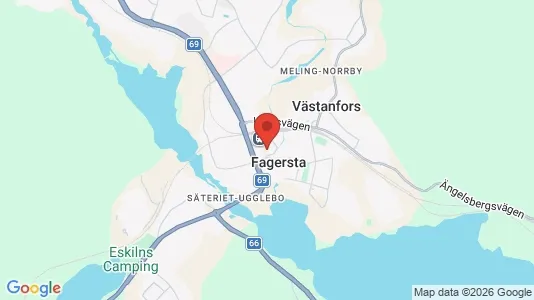 Industrilokaler att hyra i Fagersta - kort over placeringen